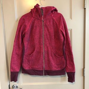 Lululemon Pink ZIP Up Jacket with Hood Size 12